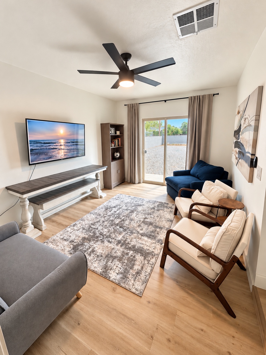 Comfortable furnished living room